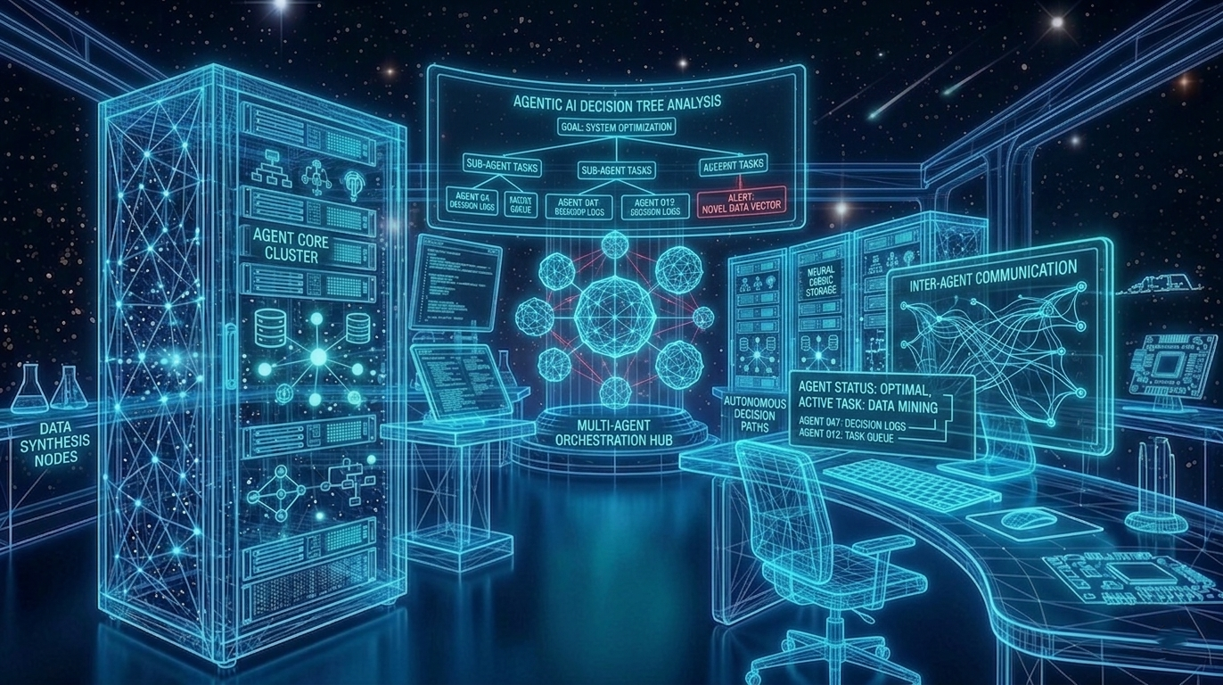 A server room dedicated to Agentic AI research